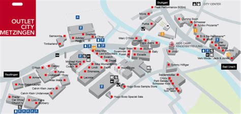 metzingen outlet city map